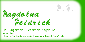 magdolna heidrich business card